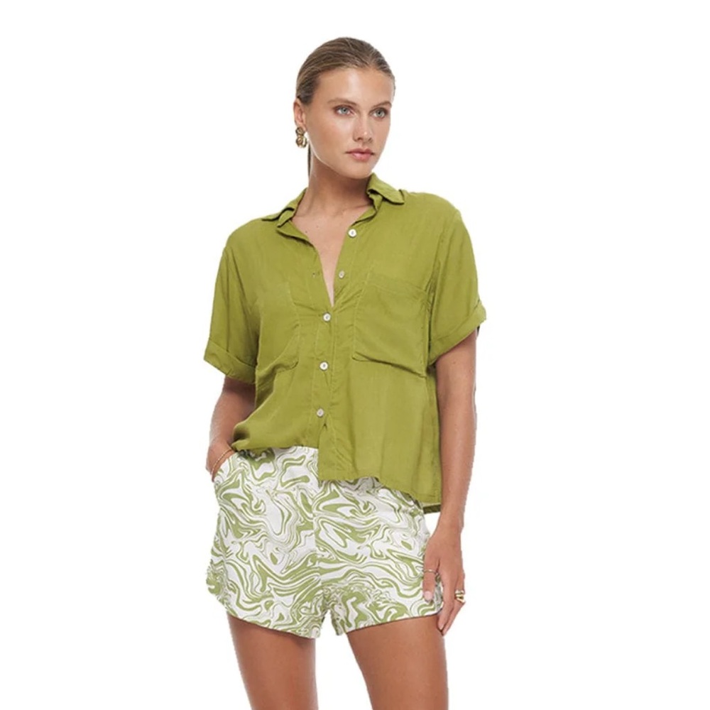 NWT! Khush button-down Costa top